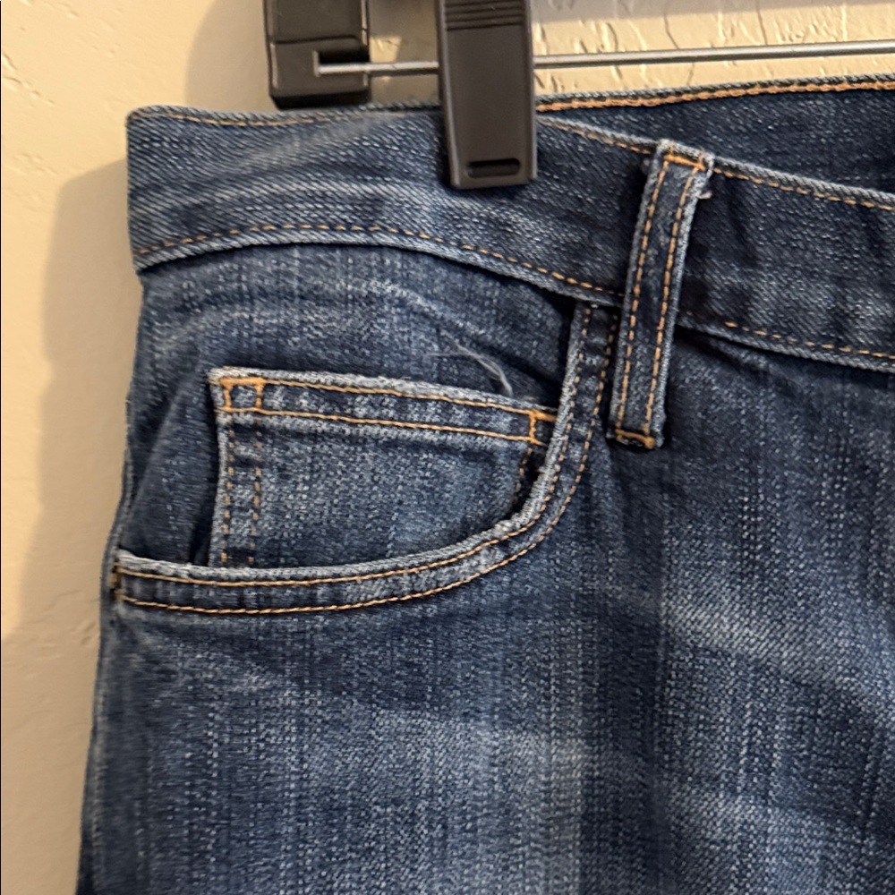 Current/Elliott The Boyfriend Dark Blue Straight Jeans Woman 27 - Picture 3 of 10